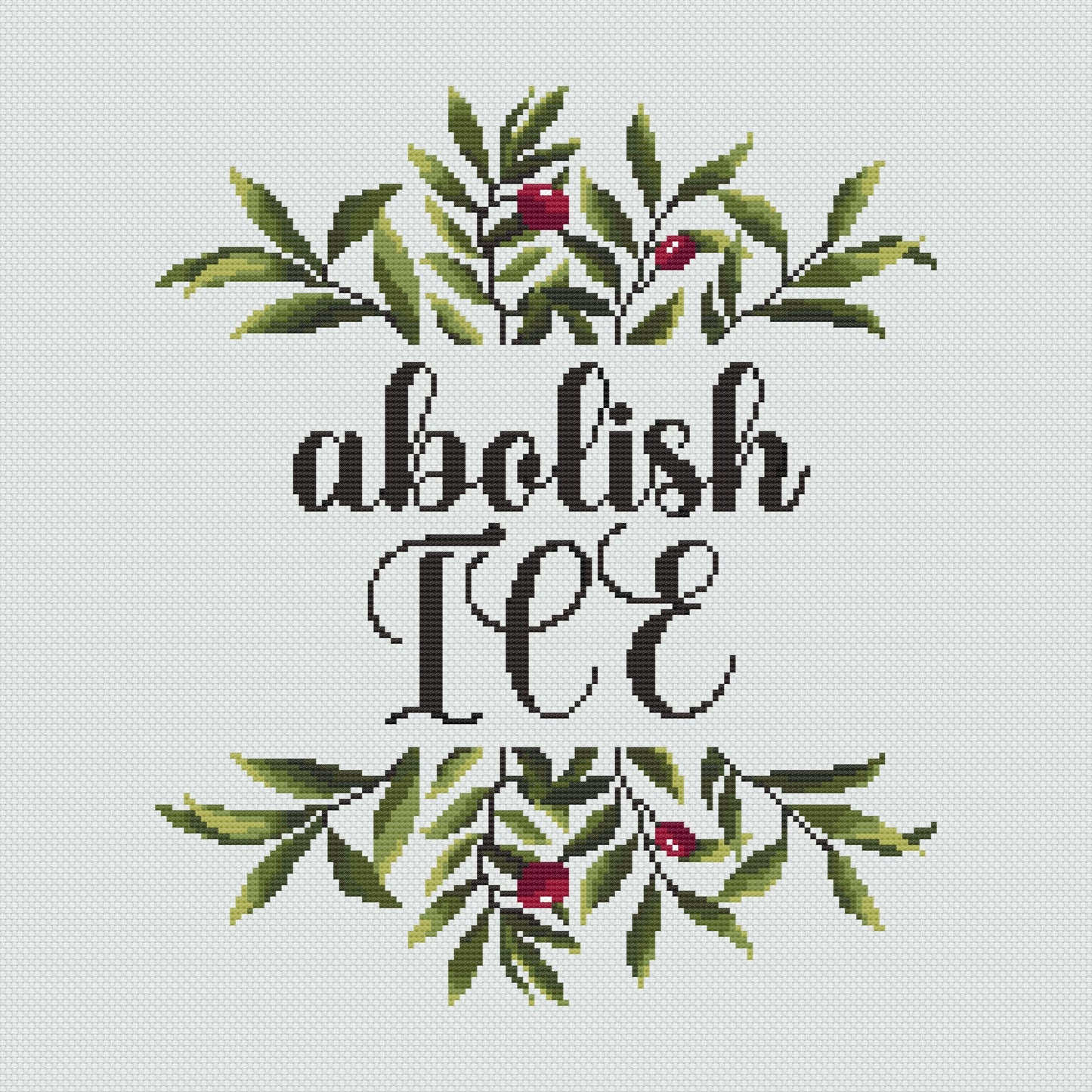 Abolish ICE Anti Trump Cross Stitch Pattern | Instant Digital Download | Anti Fascist Gift for Friend